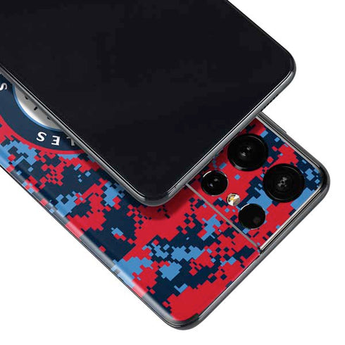 NBA LA Clippers Digi Camo Galaxy S21 Ultra 5G Skin