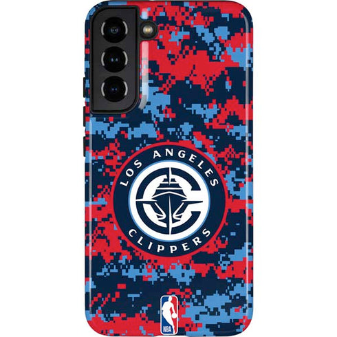 NBA LA Clippers Digi Camo Galaxy S22 Plus Pro Case