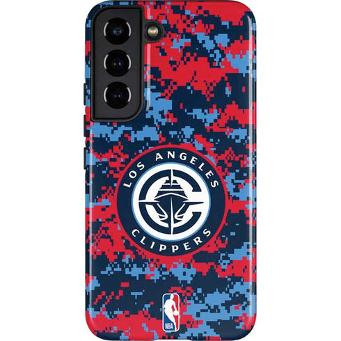NBA LA Clippers Digi Camo Galaxy S22 Pro Case