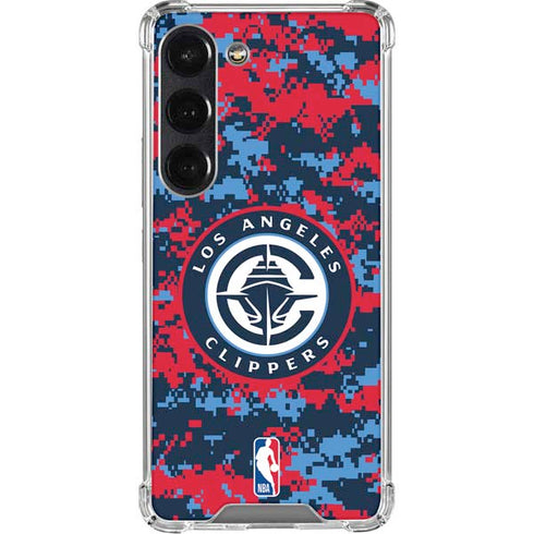 NBA LA Clippers Digi Camo Galaxy S23 Clear Case