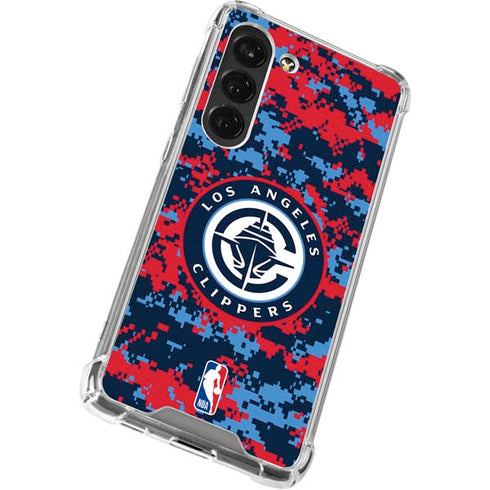 NBA LA Clippers Digi Camo Galaxy S23 Clear Case