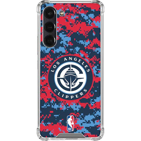 NBA LA Clippers Digi Camo Galaxy S23 Plus Clear Case