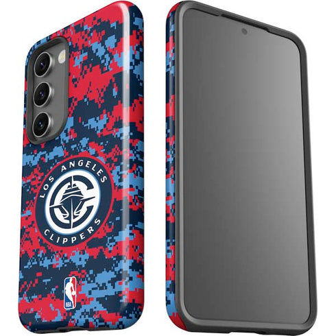 NBA LA Clippers Digi Camo Galaxy S23 Plus Pro Case