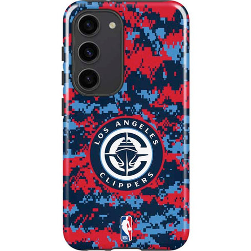 NBA LA Clippers Digi Camo Galaxy S23 Pro Case