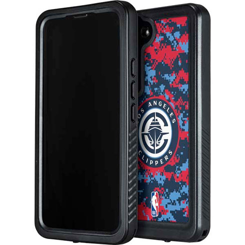 NBA LA Clippers Digi Camo Galaxy S23 Waterproof Case