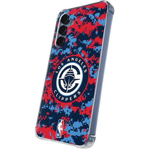 NBA LA Clippers Digi Camo Galaxy S24 Clear Case