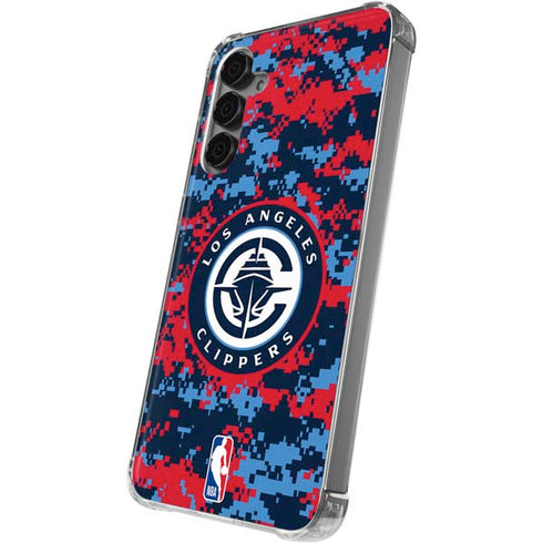 NBA LA Clippers Digi Camo Galaxy S24 Plus Clear Case
