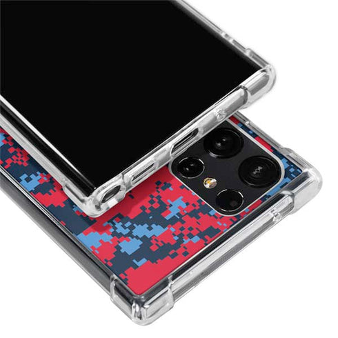 NBA LA Clippers Digi Camo Galaxy S24 Ultra Clear Case