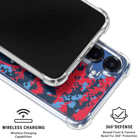 NBA LA Clippers Digi Camo Galaxy S25 Clear Case
