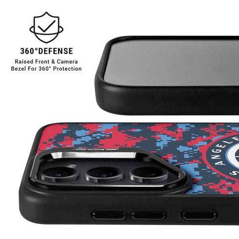 NBA LA Clippers Digi Camo Galaxy S26 Kickstand Case