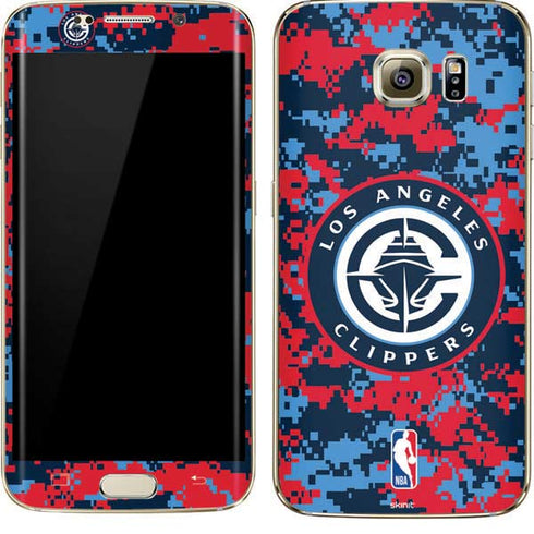 NBA LA Clippers Digi Camo Galaxy S7 Edge Skin