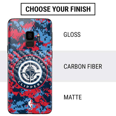 NBA LA Clippers Digi Camo Galaxy S9 Skin