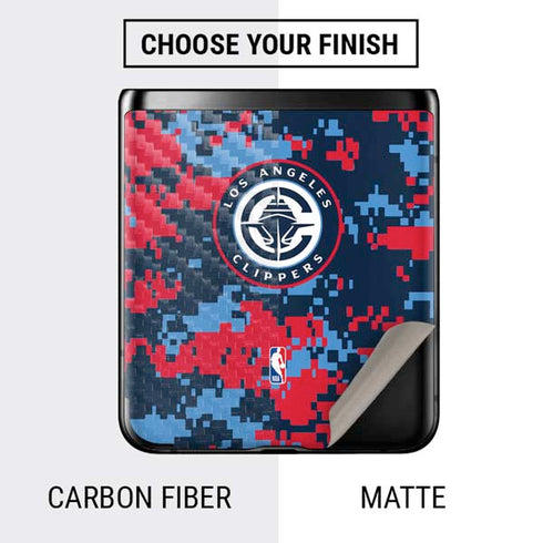 NBA LA Clippers Digi Camo Galaxy Z Flip Skin