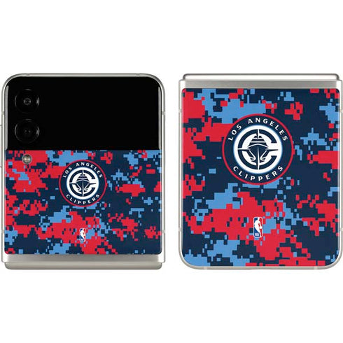 NBA LA Clippers Digi Camo Galaxy Z Flip3 5G Skin