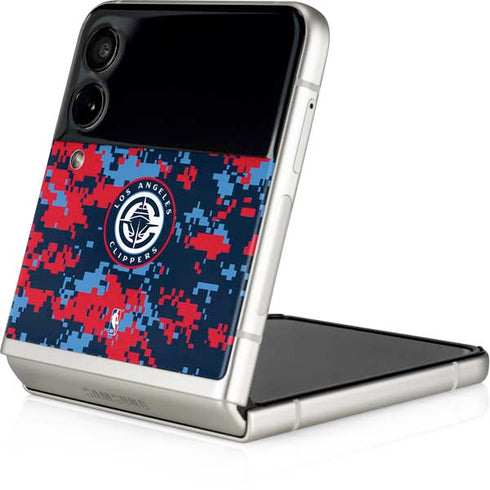NBA LA Clippers Digi Camo Galaxy Z Flip3 5G Skin