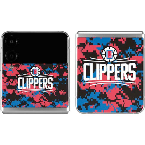 NBA LA Clippers Digi Camo Galaxy Z Flip4 5G Skin