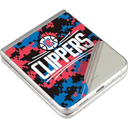 NBA LA Clippers Digi Camo Galaxy Z Flip4 5G Skin