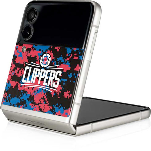 NBA LA Clippers Digi Camo Galaxy Z Flip4 5G Skin