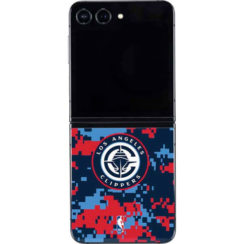 NBA LA Clippers Digi Camo Galaxy Z Flip5 5G Skin