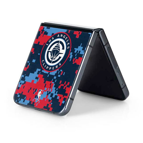 NBA LA Clippers Digi Camo Galaxy Z Flip5 5G Skin