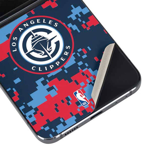 NBA LA Clippers Digi Camo Galaxy Z Flip5 5G Skin