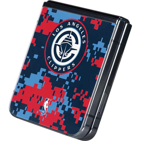 NBA LA Clippers Digi Camo Galaxy Z Flip5 5G Skin