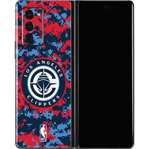 NBA LA Clippers Digi Camo Galaxy Z Fold2 5G Skin