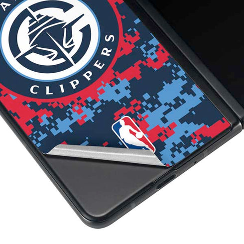 NBA LA Clippers Digi Camo Galaxy Z Fold3 5G Skin