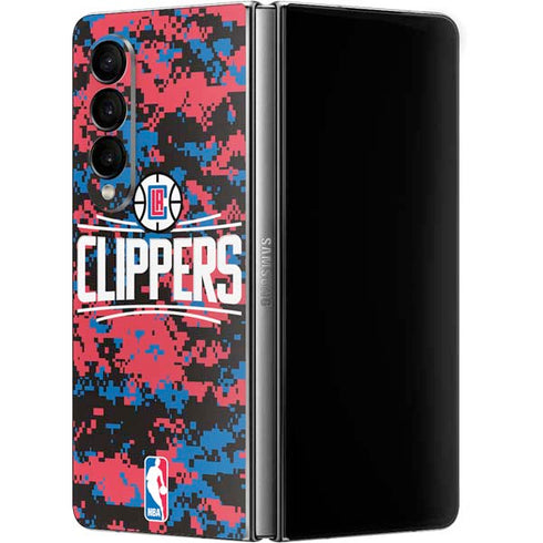 NBA LA Clippers Digi Camo Galaxy Z Fold4 5G Skin