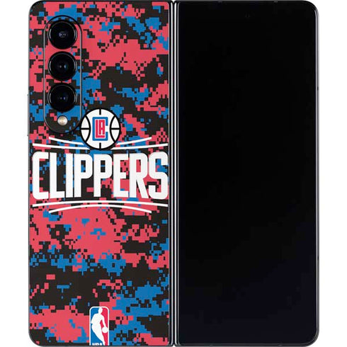 NBA LA Clippers Digi Camo Galaxy Z Fold4 5G Skin