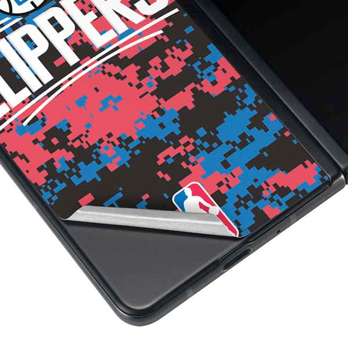 NBA LA Clippers Digi Camo Galaxy Z Fold4 5G Skin