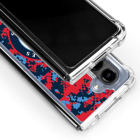 NBA LA Clippers Digi Camo Galaxy Z Fold5 5G Clear Case