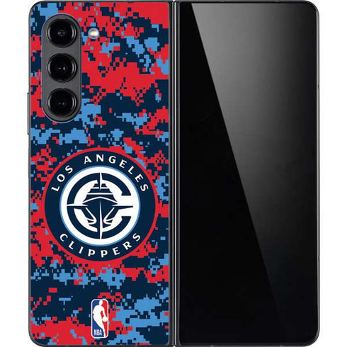 NBA LA Clippers Digi Camo Galaxy Z Fold5 5G Skin