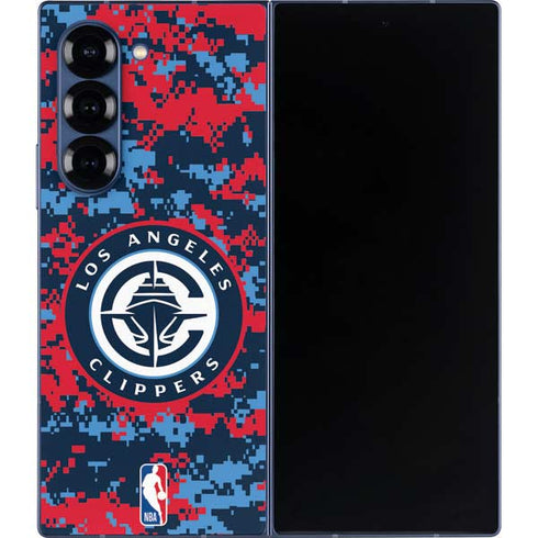 NBA LA Clippers Digi Camo Galaxy Z Fold6 Skin