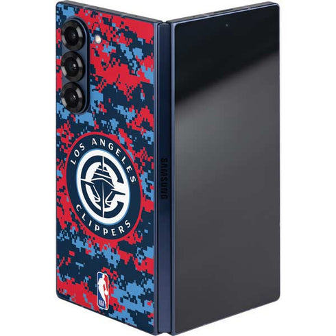 NBA LA Clippers Digi Camo Galaxy Z Fold6 Skin