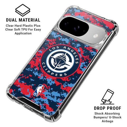 NBA LA Clippers Digi Camo Google Pixel 10 Clear Case