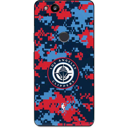 NBA LA Clippers Digi Camo Google Pixel 2 Skin