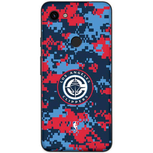 NBA LA Clippers Digi Camo Google Pixel 3a Skin