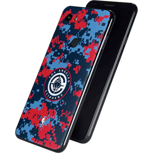 NBA LA Clippers Digi Camo Google Pixel 3a Skin
