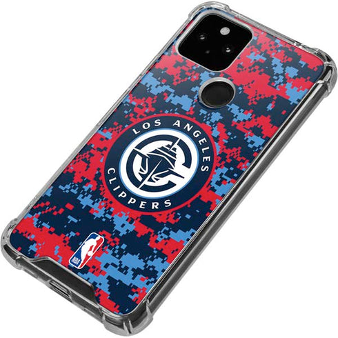NBA LA Clippers Digi Camo Google Pixel 5 Clear Case