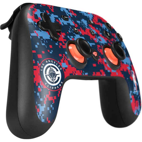 NBA LA Clippers Digi Camo Google Stadia Controller Skin