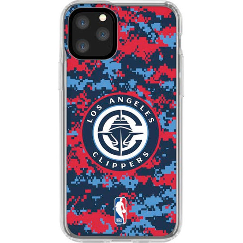 NBA LA Clippers Digi Camo iPhone 11 Pro Clear Case