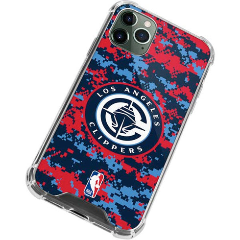 NBA LA Clippers Digi Camo iPhone 11 Pro Max Clear Case