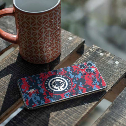 NBA LA Clippers Digi Camo iPhone 11 Pro Max Skin