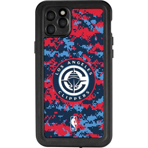 NBA LA Clippers Digi Camo iPhone 11 Pro Max Waterproof Case