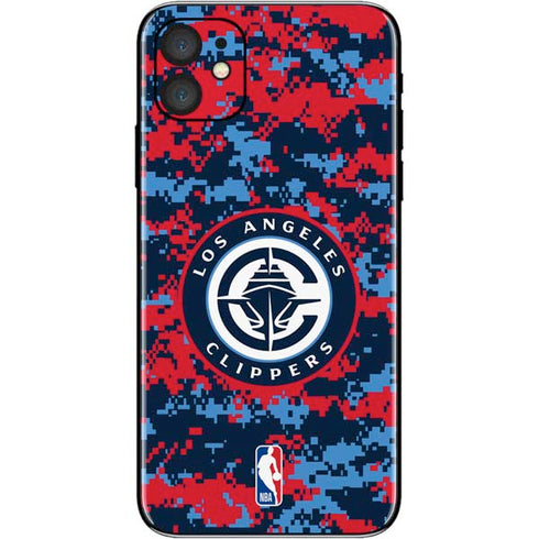 NBA LA Clippers Digi Camo iPhone 11 Skin