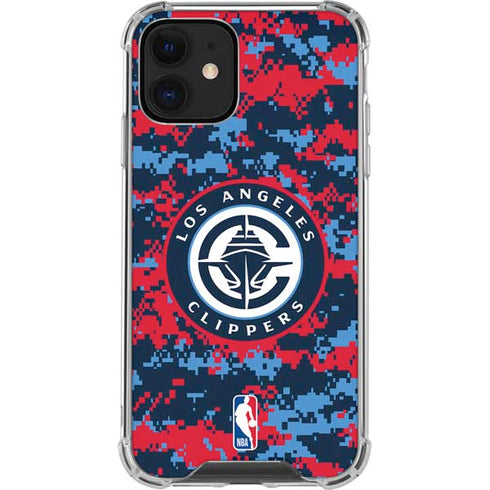 NBA LA Clippers Digi Camo iPhone 12 Mini Clear Case