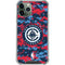 NBA LA Clippers Digi Camo iPhone 12 Pro Clear Case