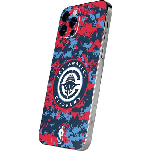 NBA LA Clippers Digi Camo iPhone 12 Pro Max Skin