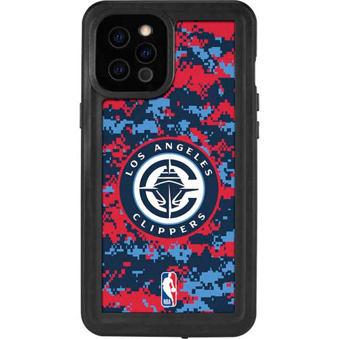 NBA LA Clippers Digi Camo iPhone 12 Pro Max Waterproof Case